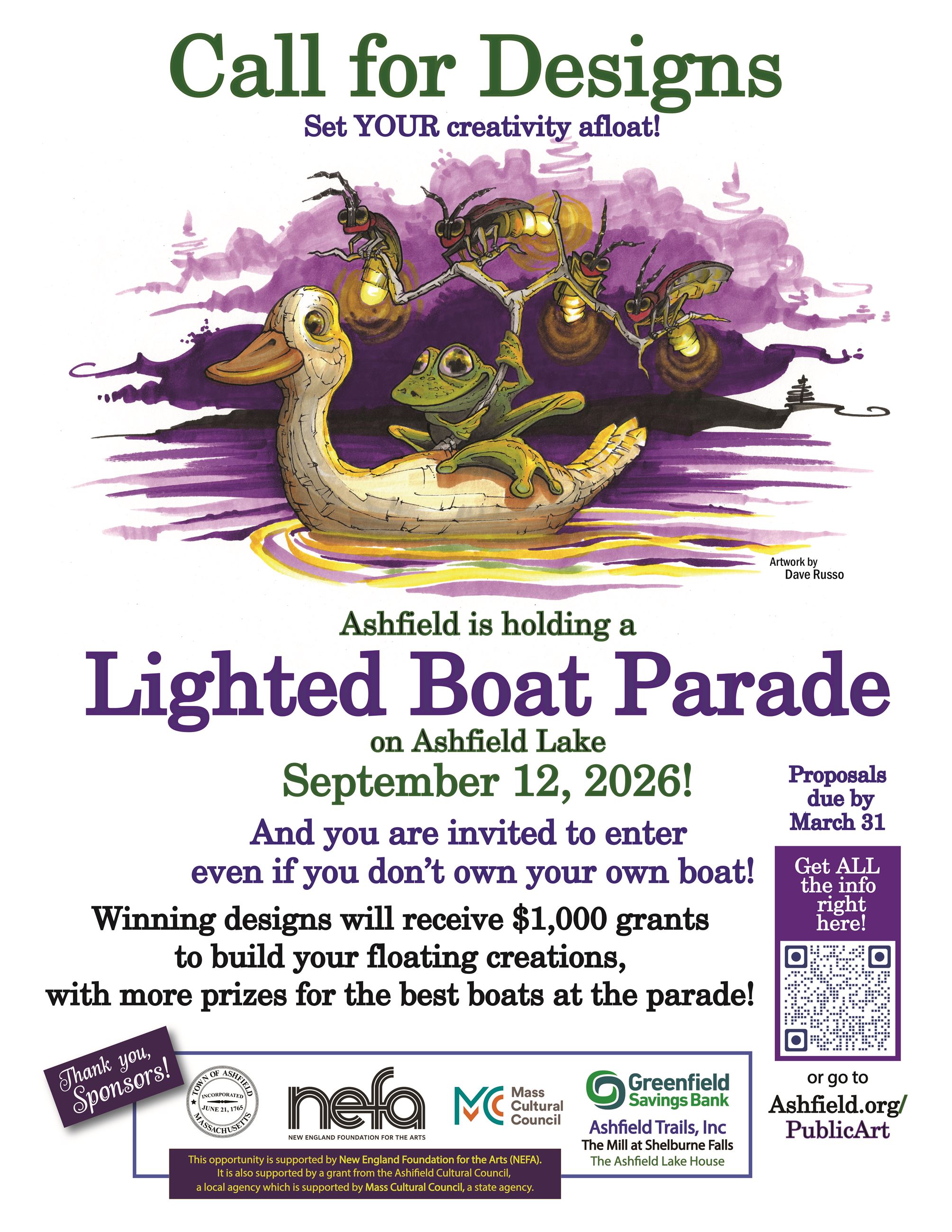 Lighted Boat Parade Poster